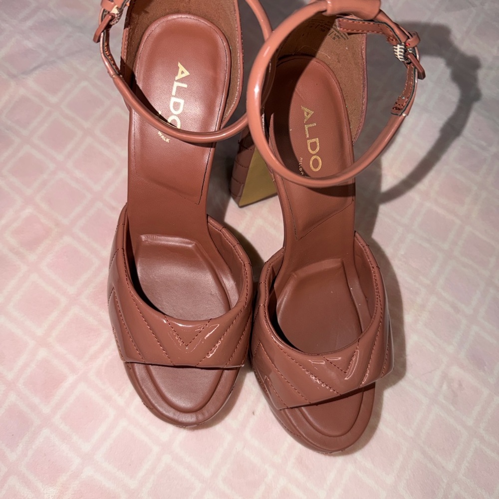 ALDO Women's Brown Heeled Sandals